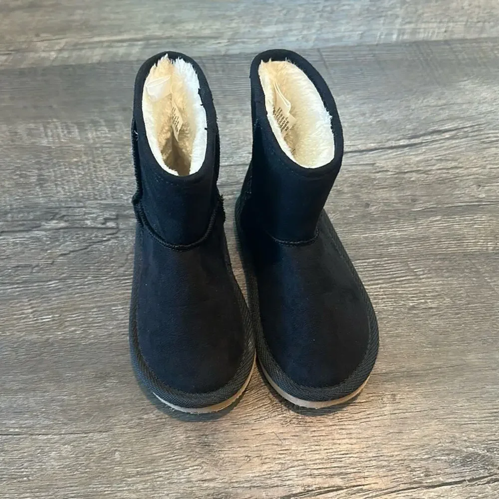 Old Navy‎ Toddler Girl's 8 Faux Suede Black Boots